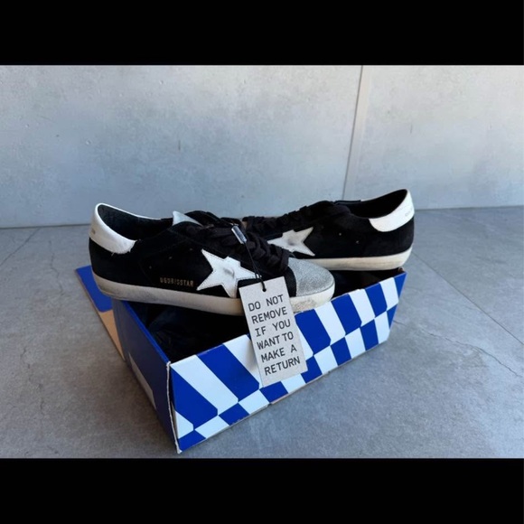 Golden Goose Black and White Sneakers - Picture 1 of 6